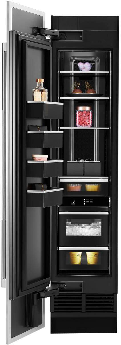 Alt View 17. JennAir - 8.0 Cu. Ft. Upright Wi-Fi Freezer - Custom Panel Ready.