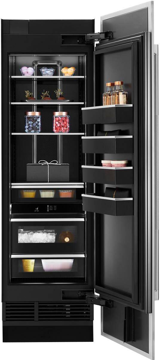 Alt View 17. JennAir - 13.0 Cu. Ft. Upright Wi-Fi Freezer - Custom Panel Ready.