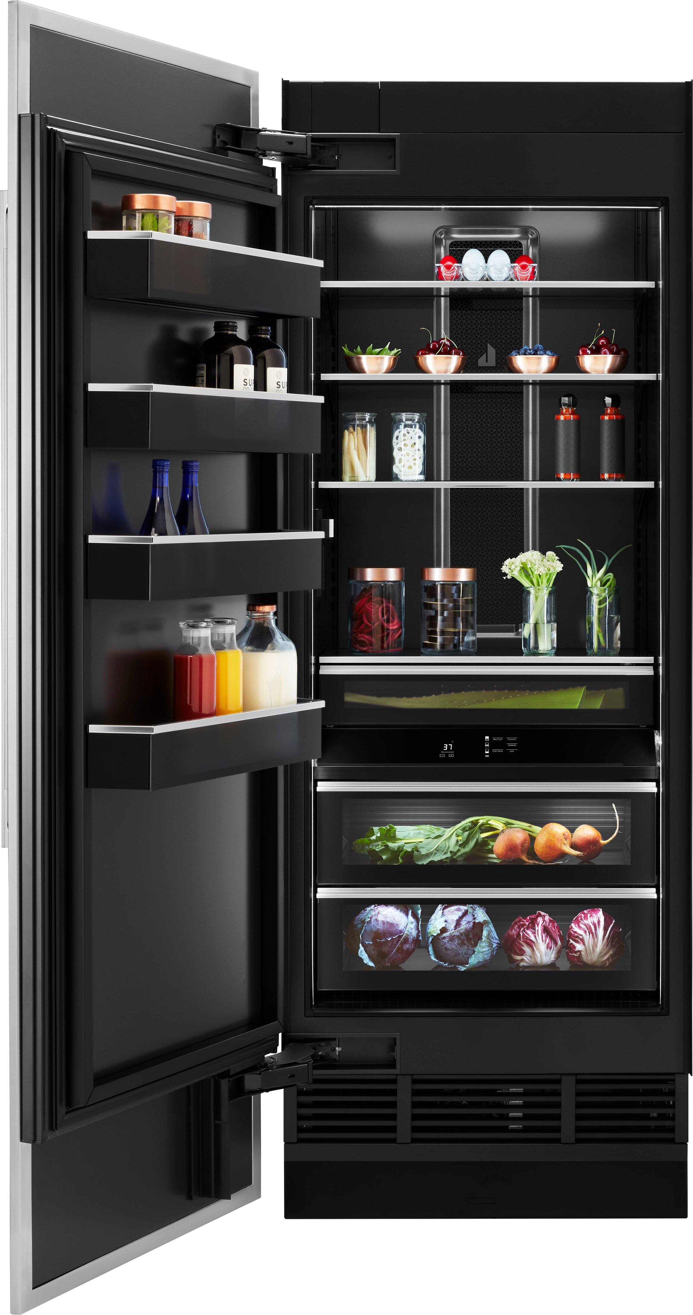 Alt View 2. JennAir - 17 Cu. Ft. Built-In Refrigerator - Custom Panel Ready.