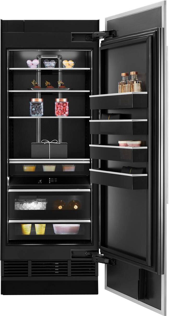 Alt View 16. JennAir - 17.0 Cu. Ft. Upright Wi-Fi Freezer - Custom Panel Ready.
