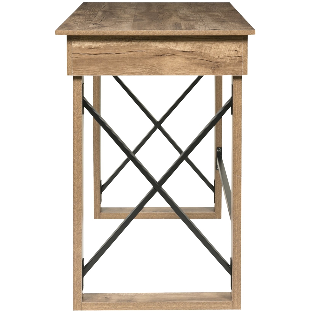 Angle View: OneSpace - Martin Standing Desk - Natural Oak