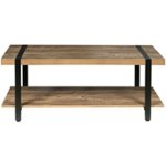Front Zoom. OneSpace - Bourbon Foundry Collection Coffee Table - Brown.