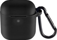 Insignia™ - Case for Apple AirPods - Black - Front_Zoom