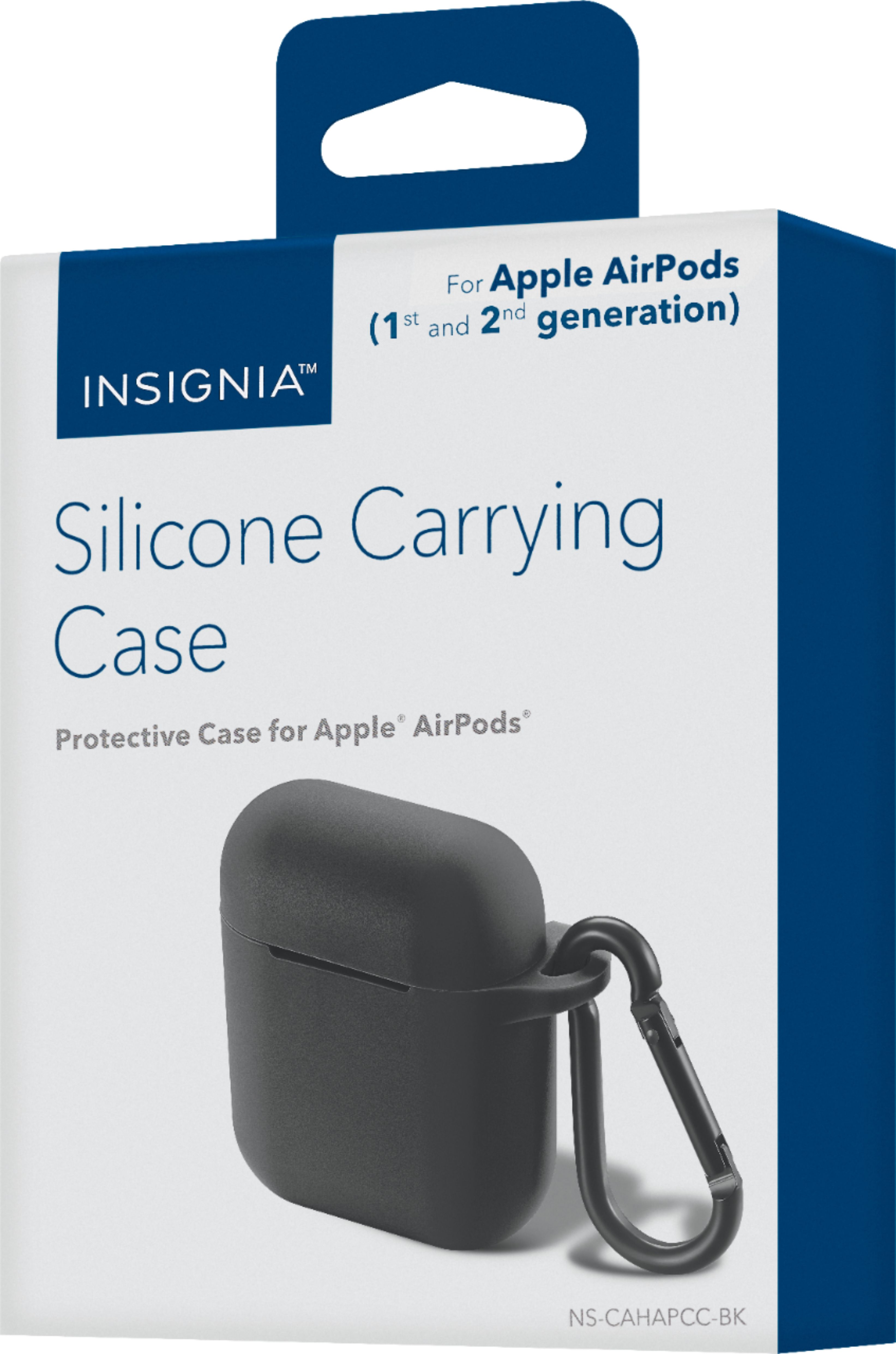 Insignia - Case for Apple AirPods - Black
