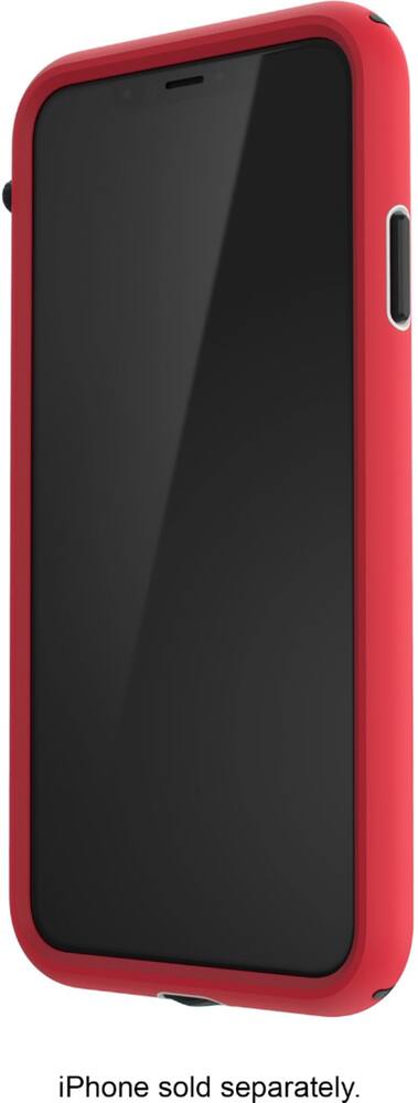 presidio sport case for apple iphone xs max - black/heartrate red