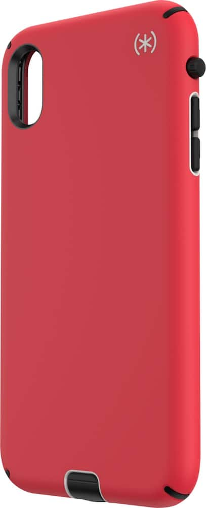 presidio sport case for apple iphone xs max - black/heartrate red