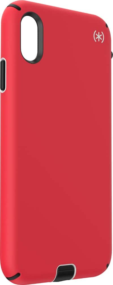 presidio sport case for apple iphone xs max - black/heartrate red