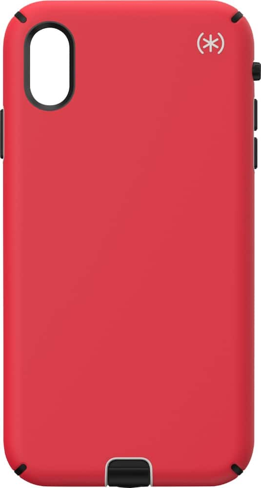 presidio sport case for apple iphone xs max - black/heartrate red