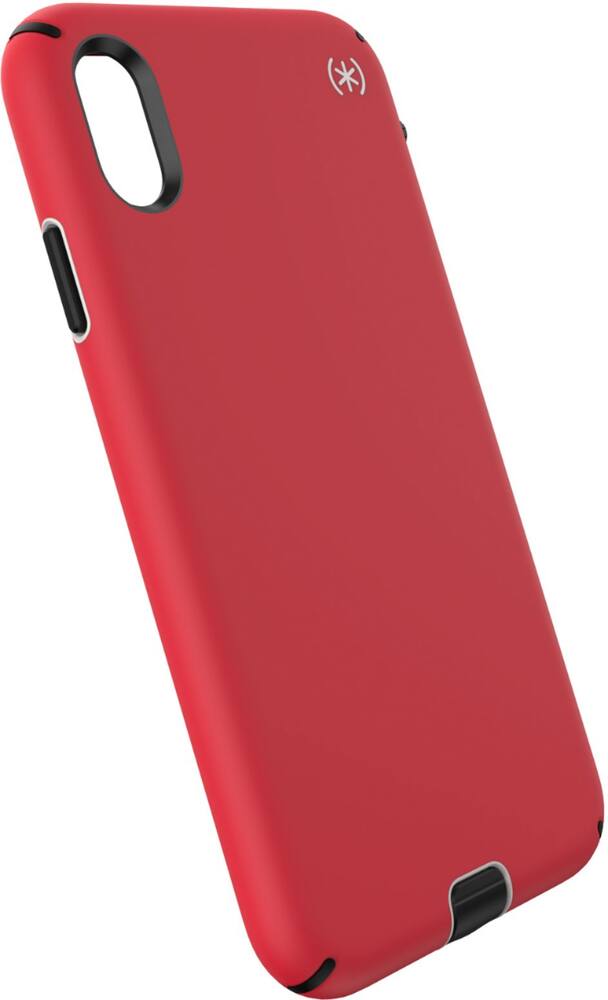 presidio sport case for apple iphone xs max - black/heartrate red