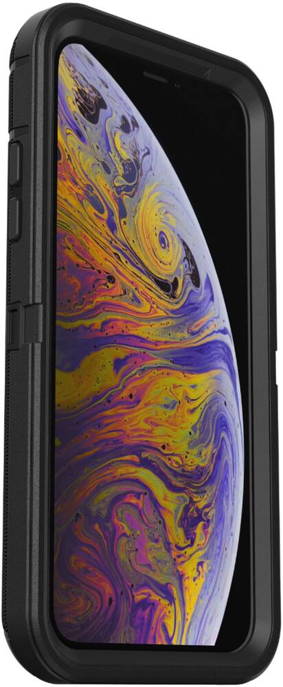 defender series pro case for apple iphone x and xs - black defender series pro case for apple iphone x and xs - black