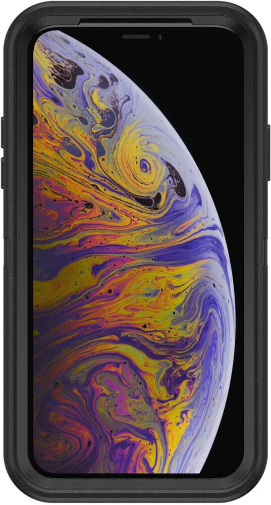 defender series pro case for apple iphone x and xs - black defender series pro case for apple iphone x and xs - black