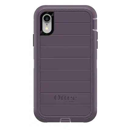 Front. OtterBox - Defender Series Pro Case for Apple® iPhone® XR - Purple Nebula.