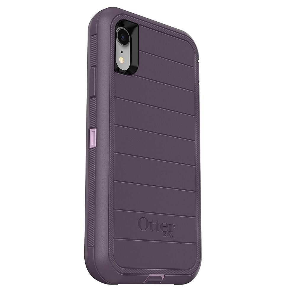 Left. OtterBox - Defender Series Pro Case for Apple® iPhone® XR - Purple Nebula.