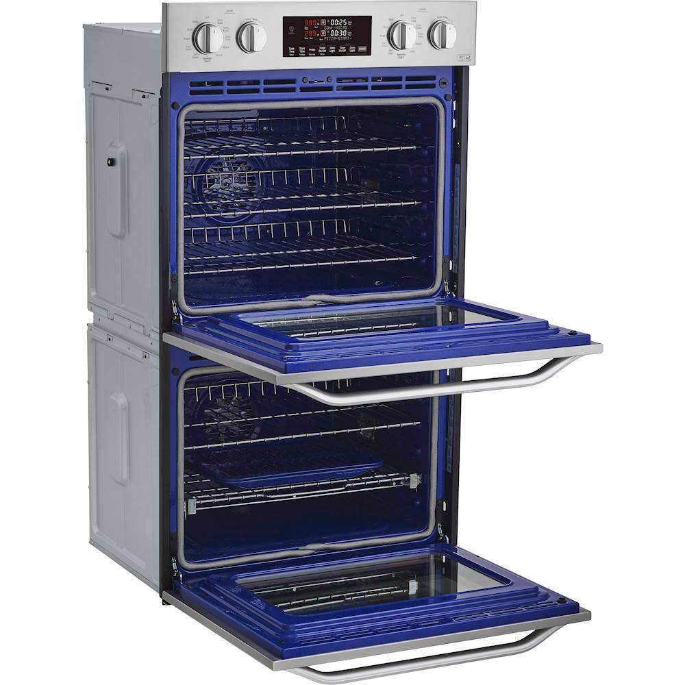 Alt View 13. LG - STUDIO 30" Smart Built-In Electric Convection Double Wall Oven with EasyClean - Stainless steel.