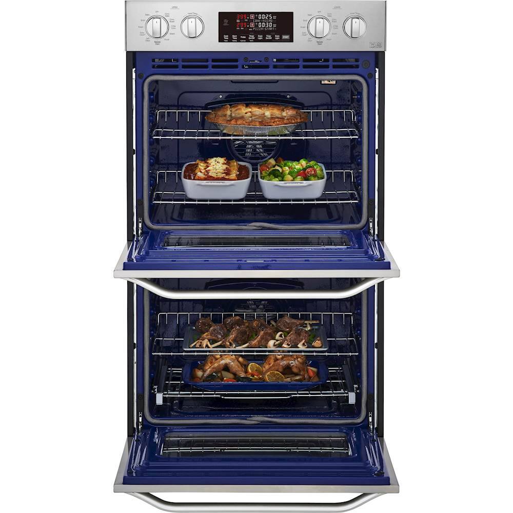 Alt View 14. LG - STUDIO 30" Smart Built-In Electric Convection Double Wall Oven with EasyClean - Stainless steel.