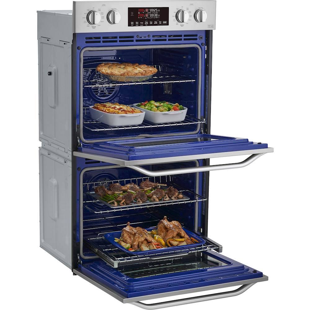Alt View 15. LG - STUDIO 30" Smart Built-In Electric Convection Double Wall Oven with EasyClean - Stainless steel.