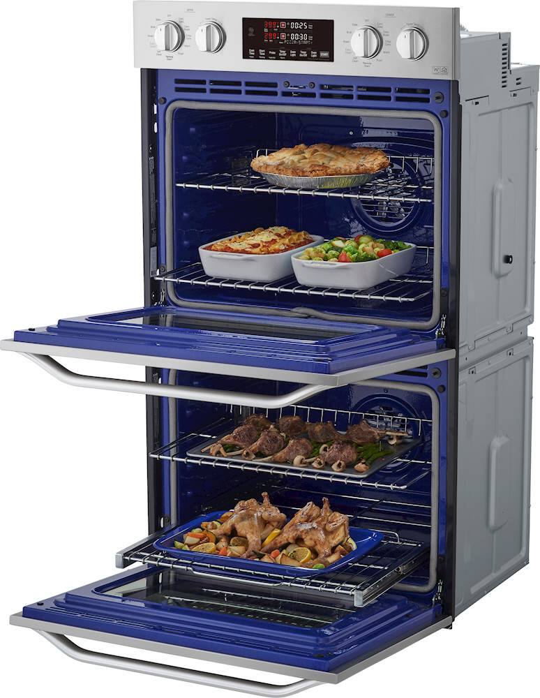 Alt View 16. LG - STUDIO 30" Smart Built-In Electric Convection Double Wall Oven with EasyClean - Stainless steel.