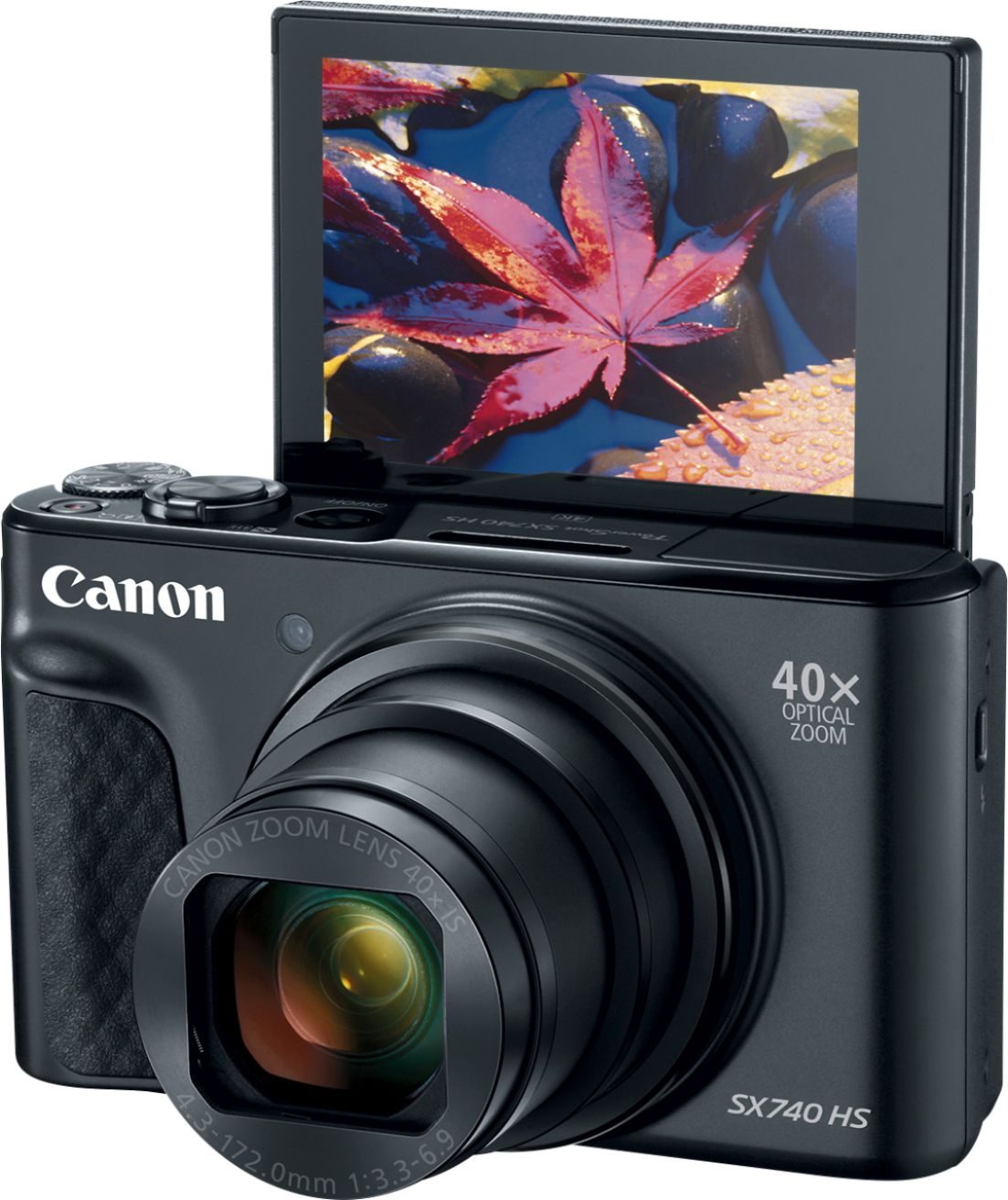 Best Buy: Canon PowerShot SX740 HS 20.3-Megapixel Digital Camera Black  2955C001