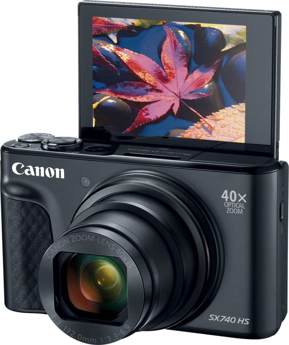 Canon PowerShot SX740 HS 20.3-Megapixel Digital Camera Black 2955C001 -  Best Buy