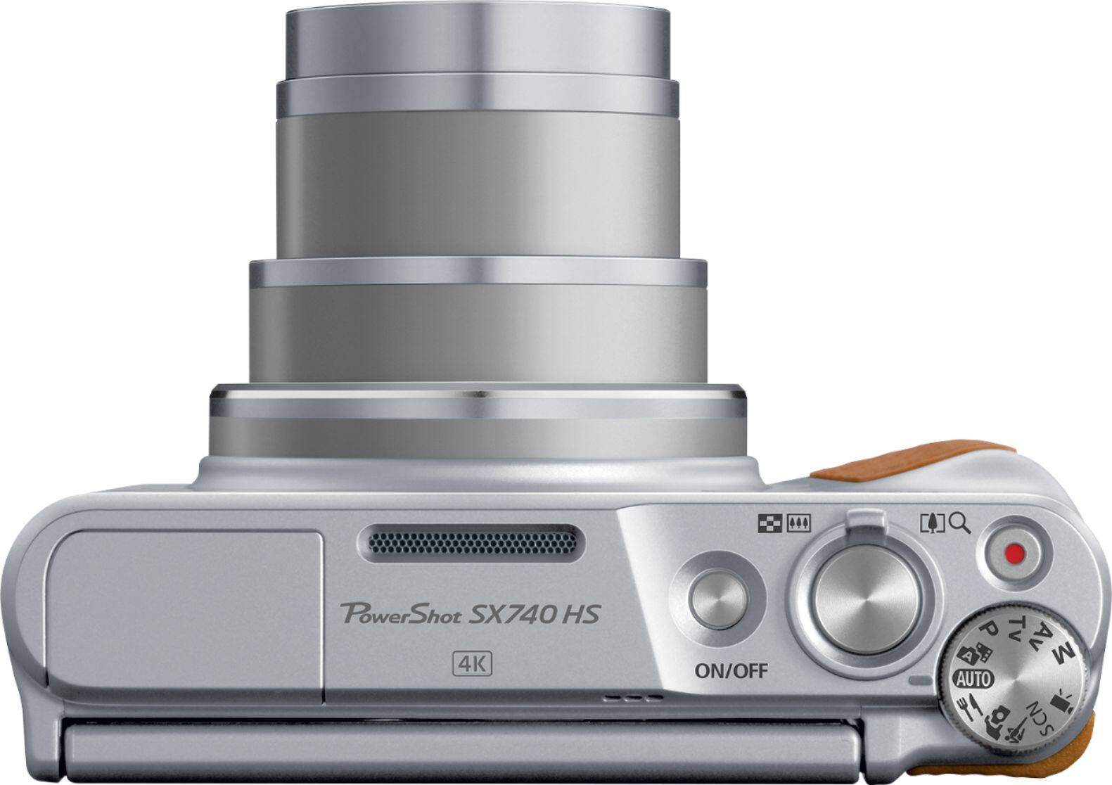 Top. Canon - PowerShot SX740 HS 20.3-Megapixel Digital Camera - Silver.