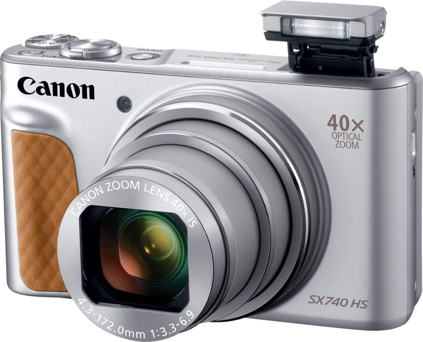 Alt View 11. Canon - PowerShot SX740 HS 20.3-Megapixel Digital Camera - Silver.