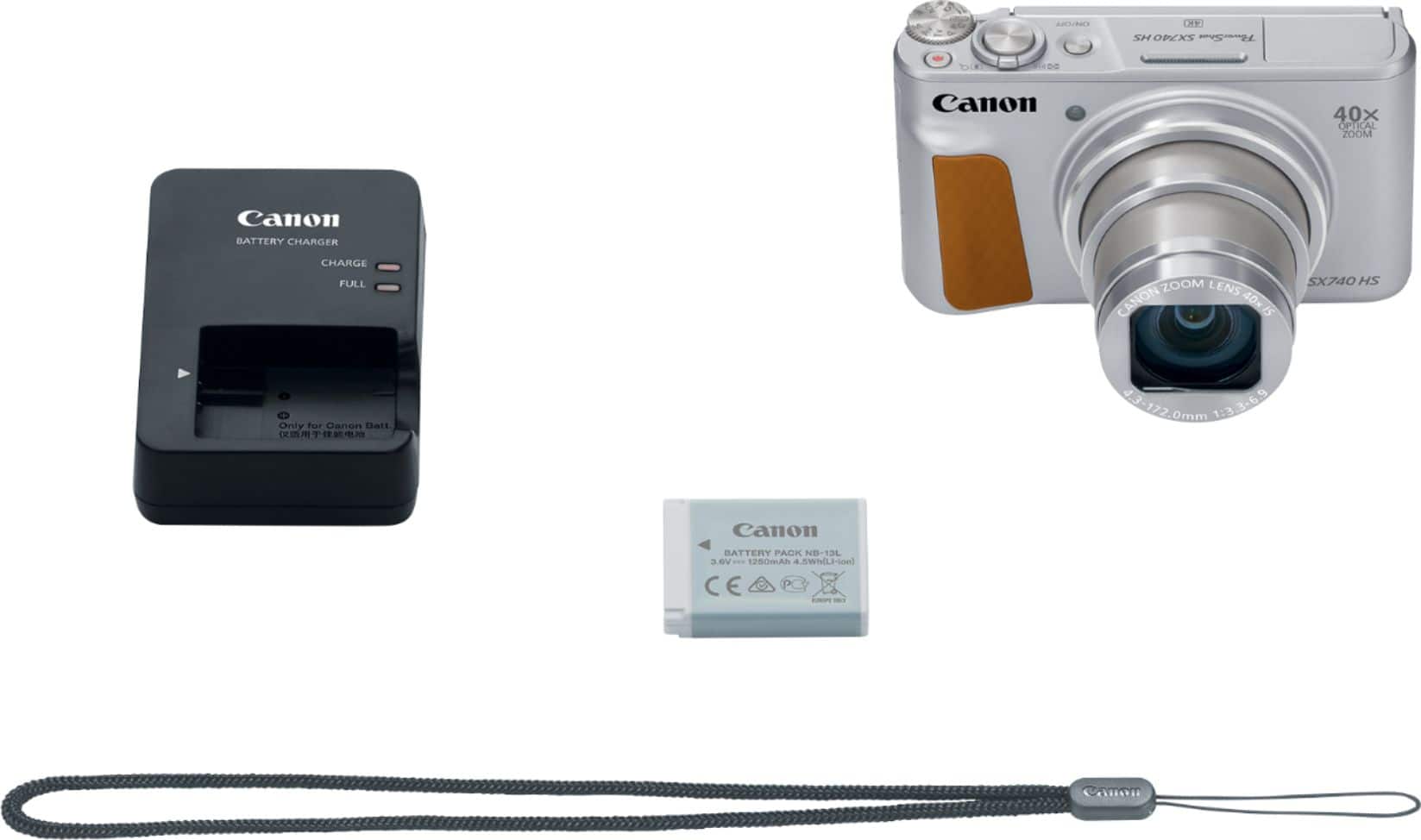 Alt View 13. Canon - PowerShot SX740 HS 20.3-Megapixel Digital Camera - Silver.