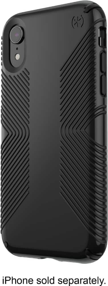 presidio glossy grip case for apple iphone xr - black presidio glossy grip case for apple iphone xr - black
