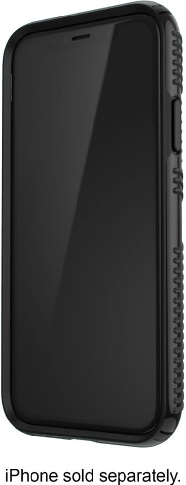 presidio glossy grip case for apple iphone xr - black