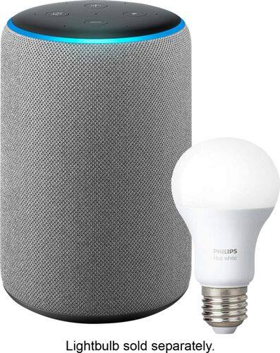 Amazon - Echo Plus (2nd Gen) - Smart Speaker with Alexa and built in smart home Hub - Heather Gray