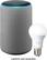 Front. Amazon - Echo Plus (2nd Gen) - Smart Speaker with Alexa and built in smart home Hub - Heather Gray.