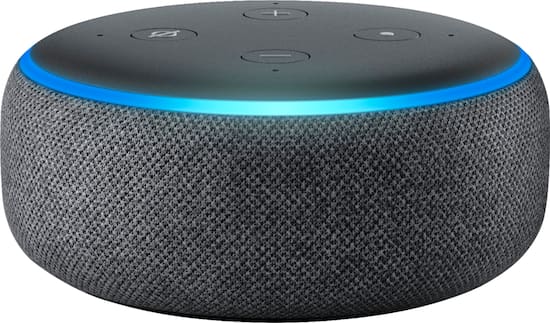 Front Zoom. Amazon - Echo Dot (3rd Gen) - Smart Speaker with Alexa - Charcoal.