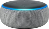 Front Zoom. Amazon - Echo Dot (3rd Gen) - Smart Speaker with Alexa - Heather Gray.