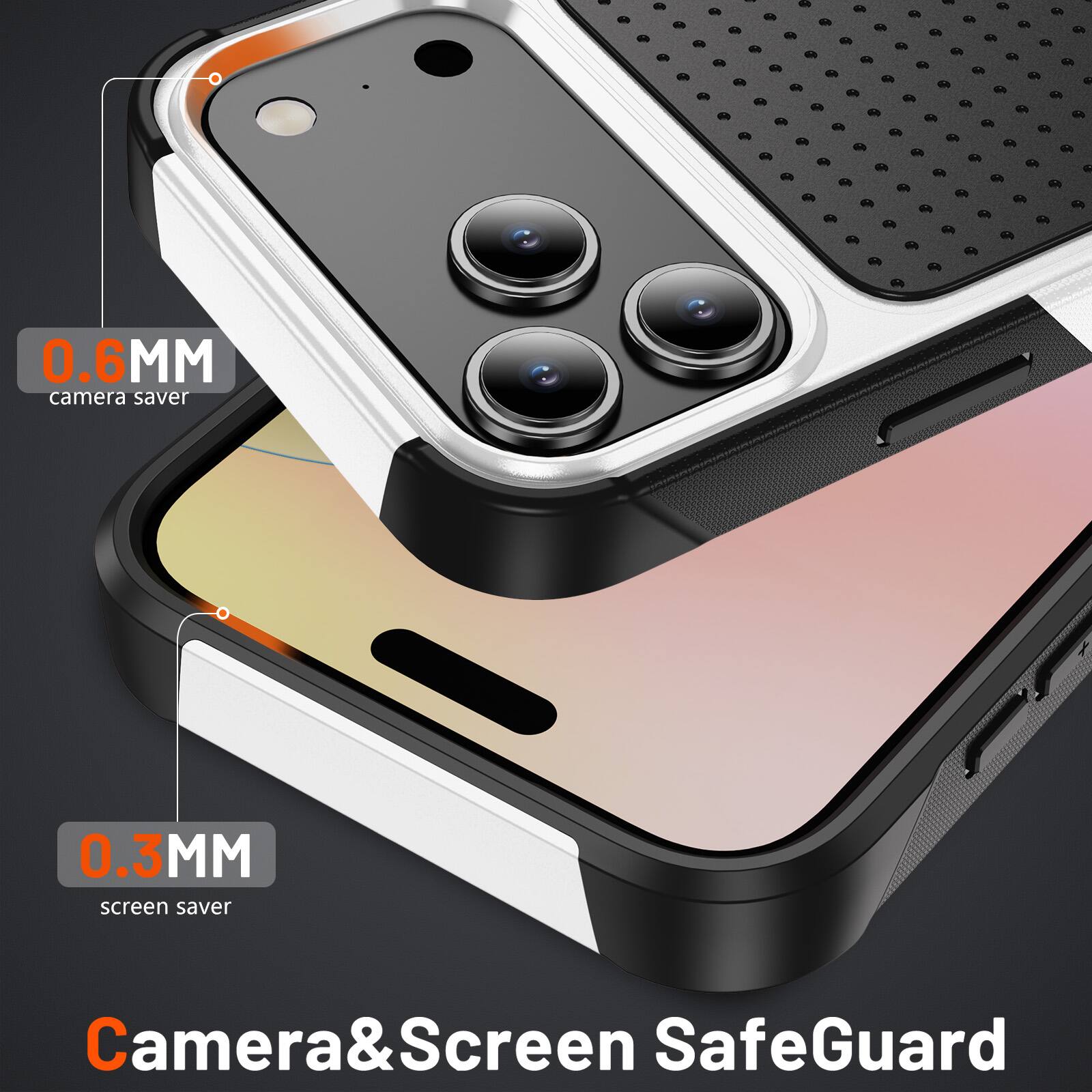 0.6MM camera saver  
0.3MM screen saver  
Camera&Screen SafeGuard