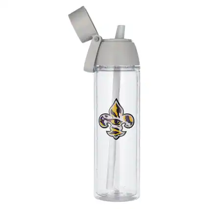 Front. Tervis - LSU Tigers 24oz. Emblem Venture Lite Water Bottle - Multicolor.