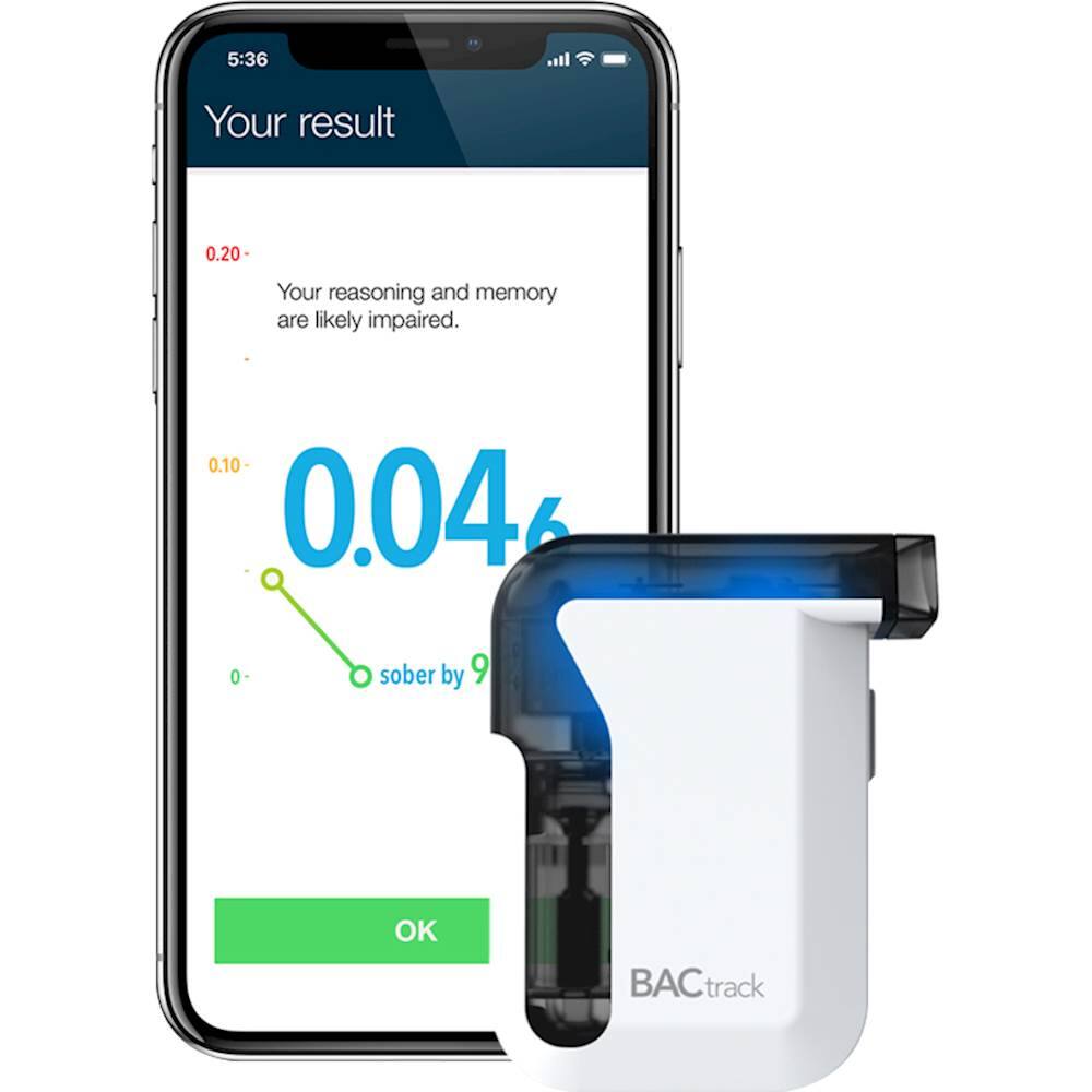 Alt View 15. BACtrack - C8 Personal Breathalyzer - White/Black/Blue.