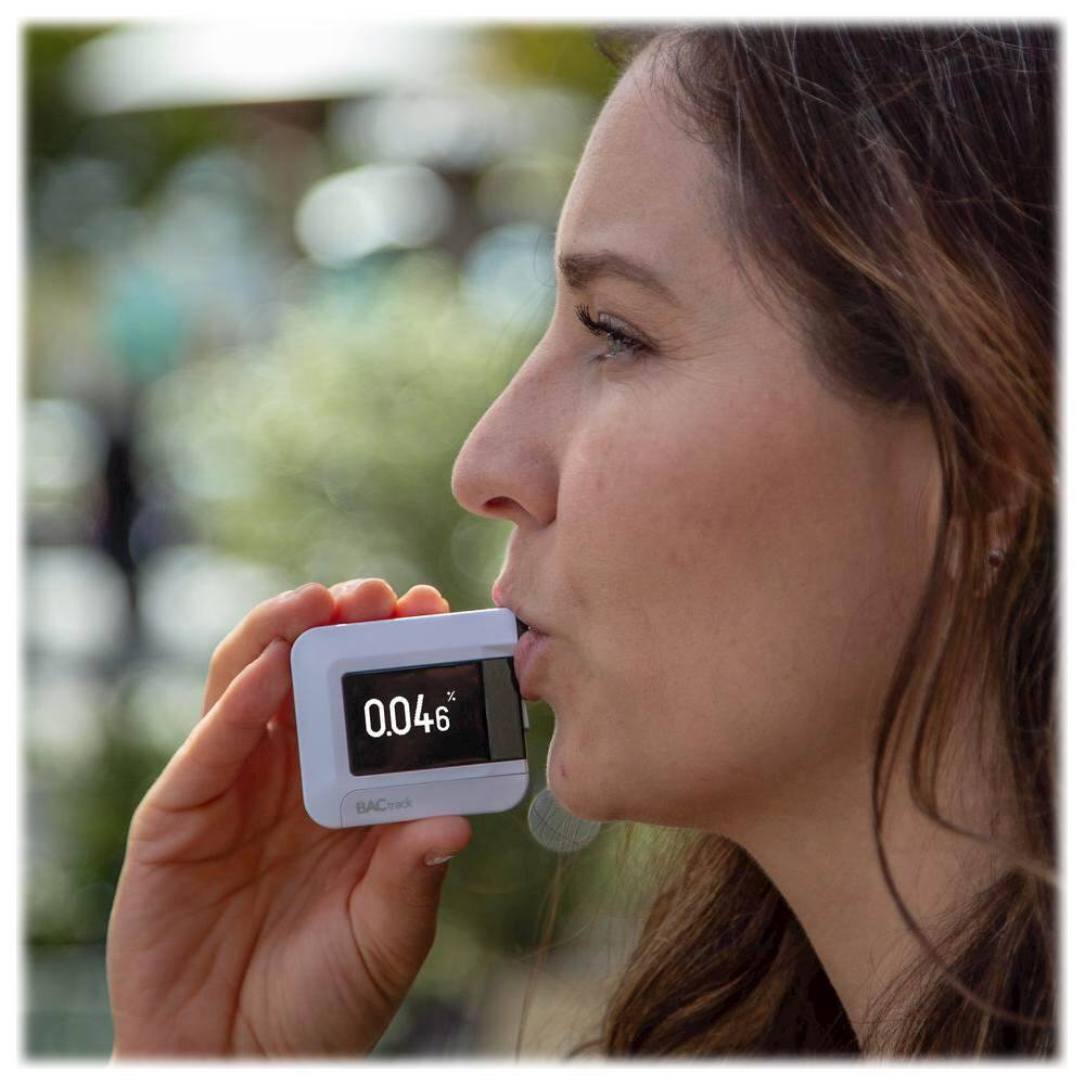 Alt View 18. BACtrack - C8 Personal Breathalyzer - White/Black/Blue.