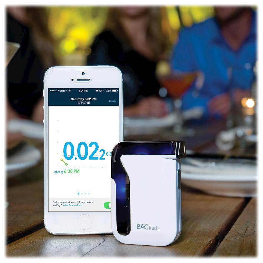 Alt View 19. BACtrack - C8 Personal Breathalyzer - White/Black/Blue.