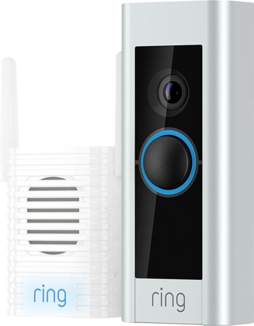 Ring - Video Doorbell Pro and Chime Pro Bundle - Satin Nickel - Front_Standard. 1 of 7 Images & Videos. Swipe left for next.
