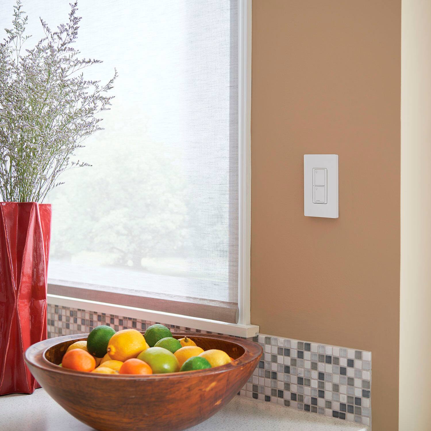 Alt View 14. Lutron - Caseta Smart Switch for All Bulb Types or Fans, 5A - White.