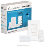 Lutron - Caséta Wireless Smart Lighting Dimmer Switch Starter Kit - White - Front_Zoom