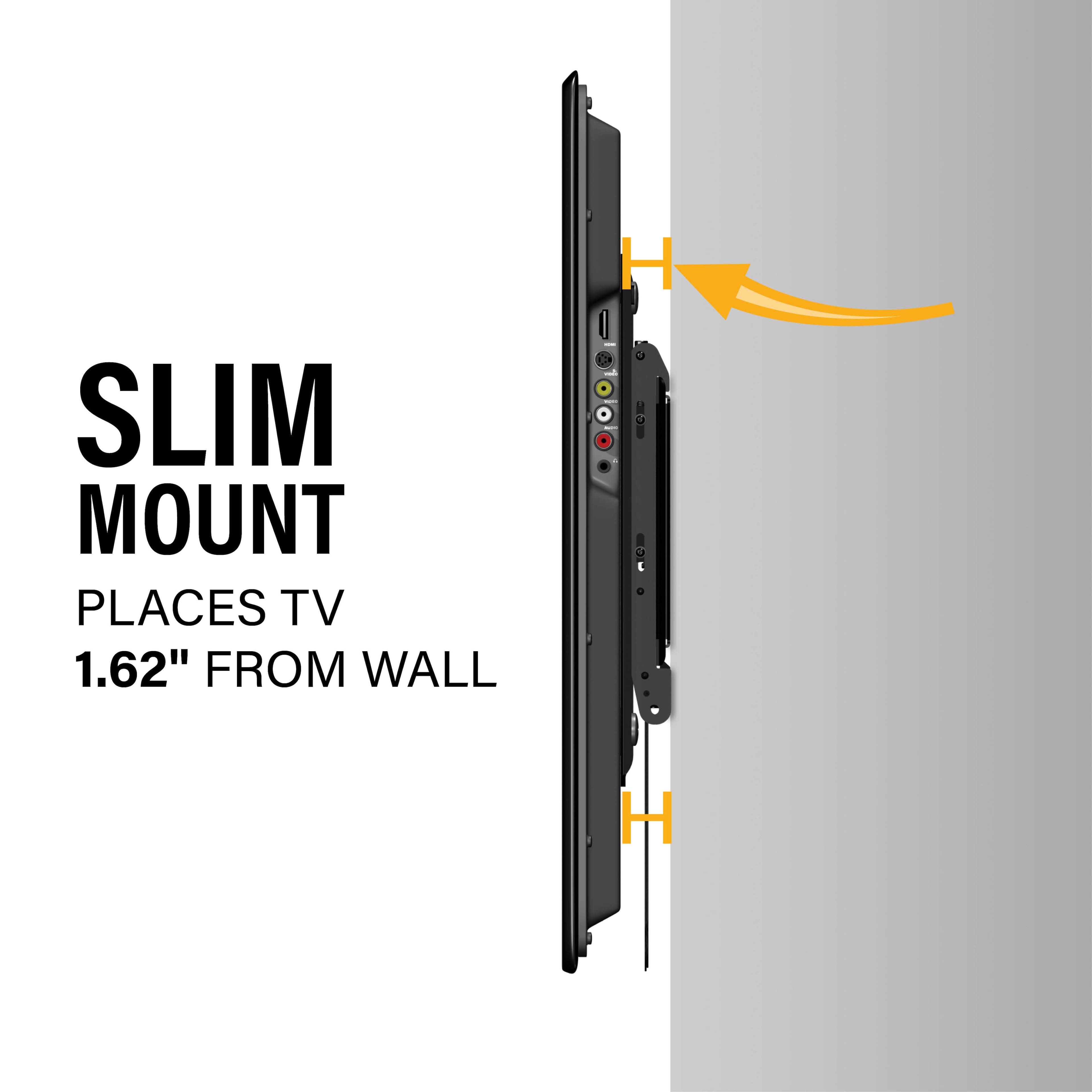 SLIM MOUNT PLACES TV 1.62" FROM WALL