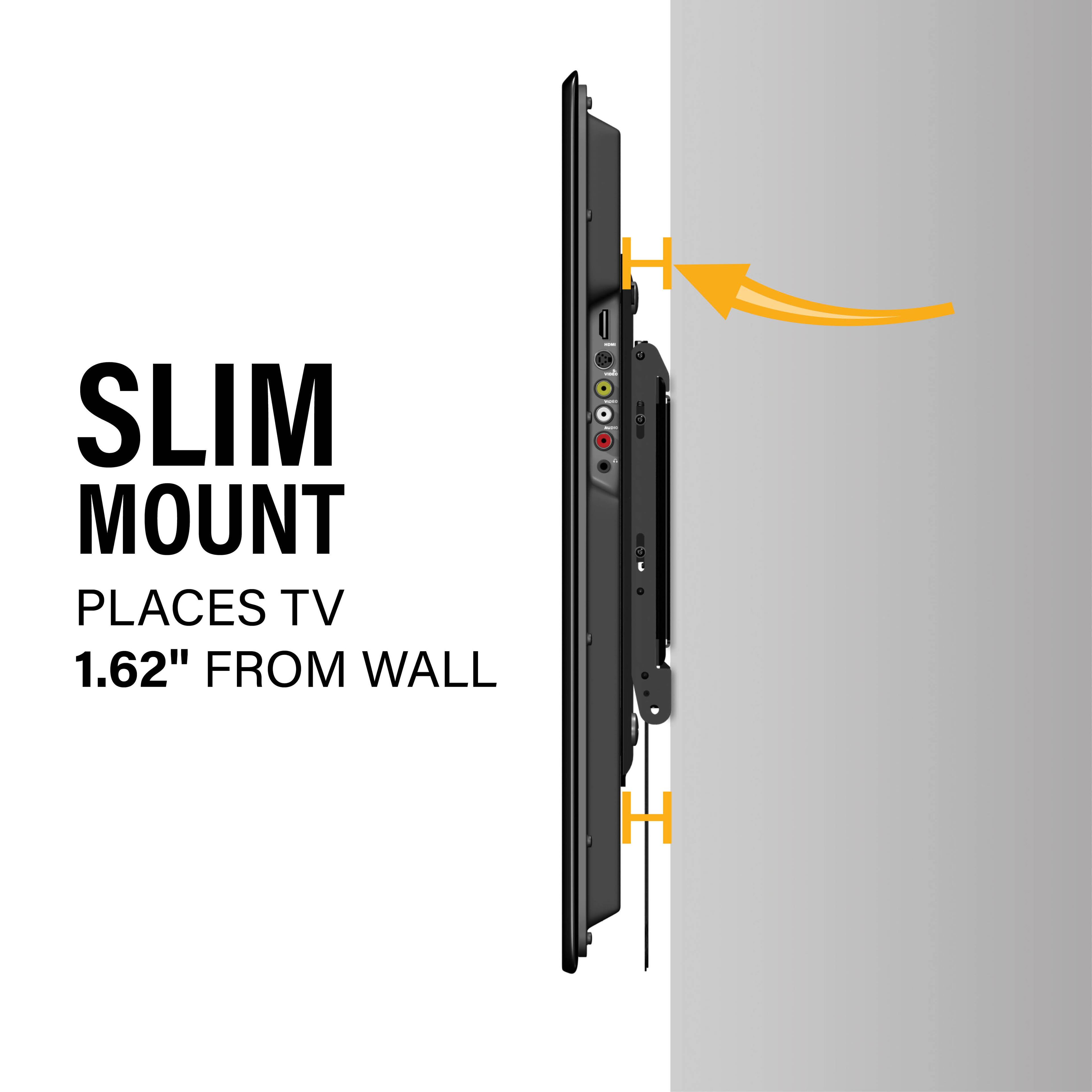 SLIM MOUNT PLACES TV 1.62" FROM WALL