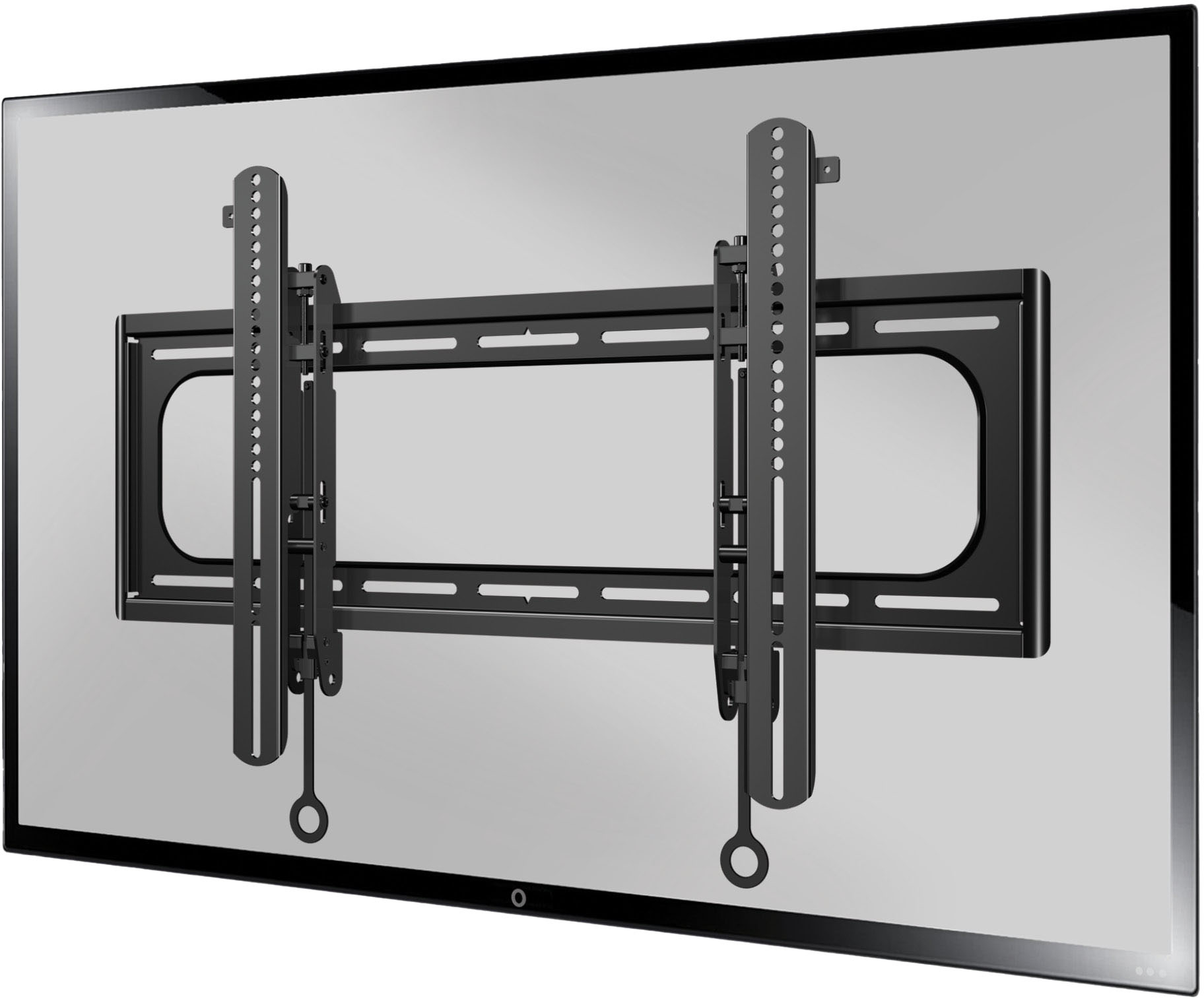 Sanus - Premium Series Fixed-Position  TV Wall Mount for Most TVs 65"-95" up to 180 lbs - Slim Profile Sits 1.6" From Wall - Black