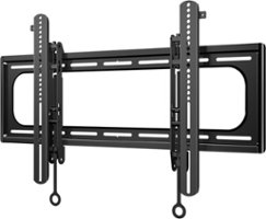 Sanus - Premium Series Fixed-Position  TV Wall Mount for Most TVs 65"-95" up to 180 lbs - Slim Profile Sits 1.6" From Wall - Black - Front_Zoom