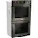 Angle. LG - STUDIO 30" Built-In Double Electric Convection Wall Oven - PrintProof Black Stainless Steel.