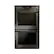 Front. LG - STUDIO 30" Built-In Double Electric Convection Wall Oven - Black Stainless Steel.