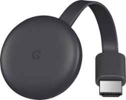 Google - Chromecast Streaming Media Player - Charcoal - Front_Zoom