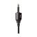 Left. AudioQuest - OptiLink 5' Toslink Fiber-Optic Cable - Black/Gray Stripe.