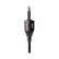 Left. AudioQuest - Pearl Optical > 3.5mm Mini M 9.8' Digital Toslink Fiber-Optic Cable with Toslink to 3.5mm Mini Connectors - Black with Gray Stripes.
