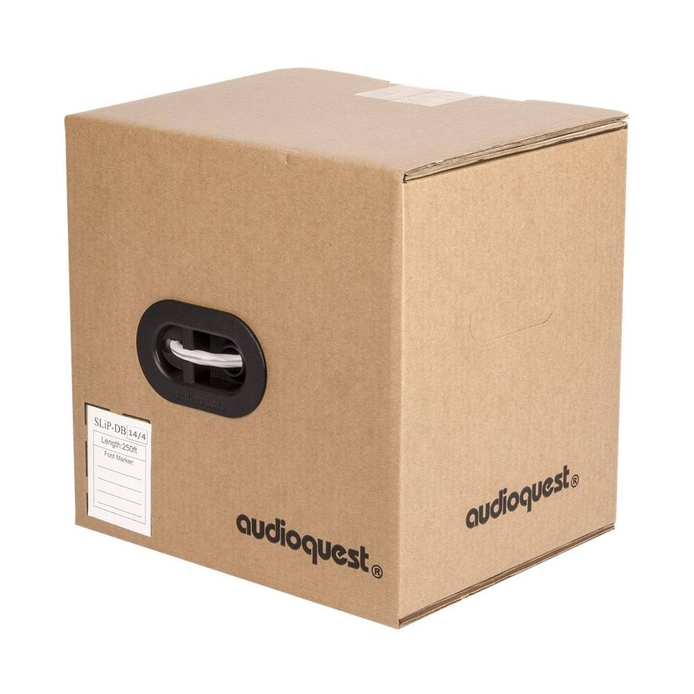 Alt View 11. AudioQuest - SLiP 250' In-Wall Speaker Cable - White/Silver Stripe.